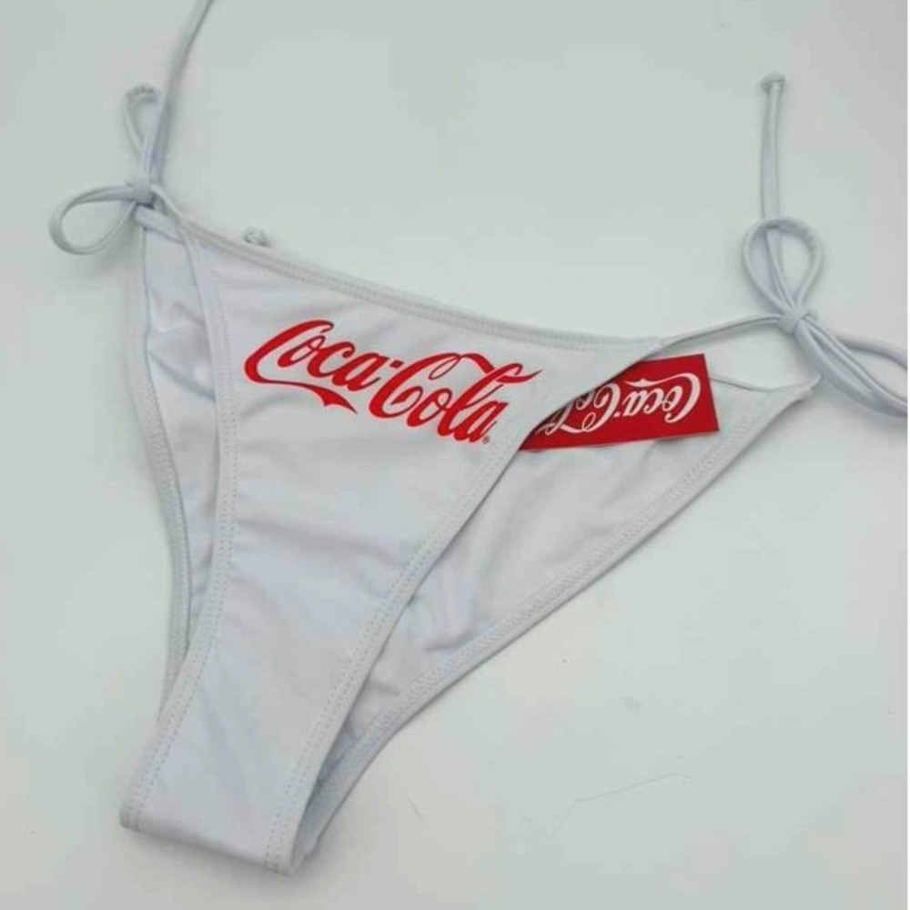 Coca-Cola American Flag Bikini Bottom Patriotic Swimsuit NWT Size‎ M